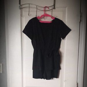 Girls Black Romper- size 7/8